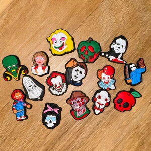 15 HALLOWEEN THEMED CROC JIBBITZ SHOE CHARM CHUCKIE BEETLEJUICE FREDDY